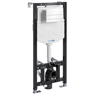 Инсталляция для подвесного унитаза с кнопкой смыва белая Aller 10TLT.010.ME.WH04