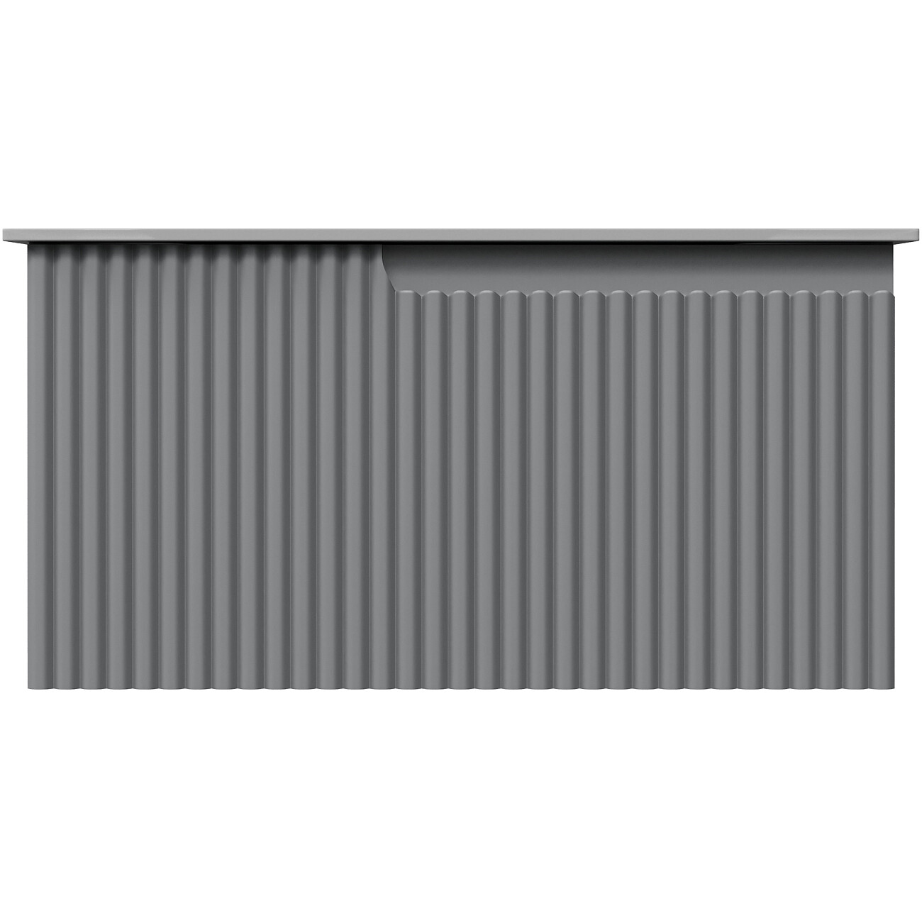 Раковина мебельная стеклянная 70 см серая Stworki "Вестфолл" - изображение 10