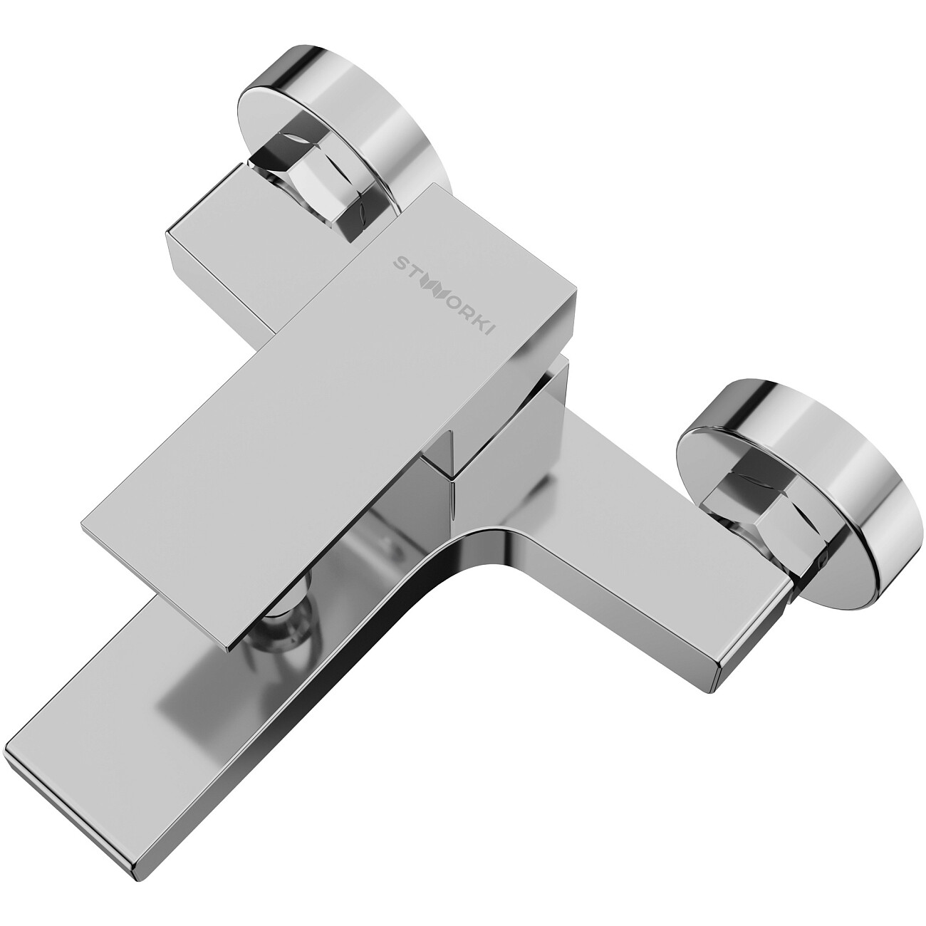 Смеситель для ванны с душем настенный хром Stworki "Нюборг" S37100CR - изображение 9