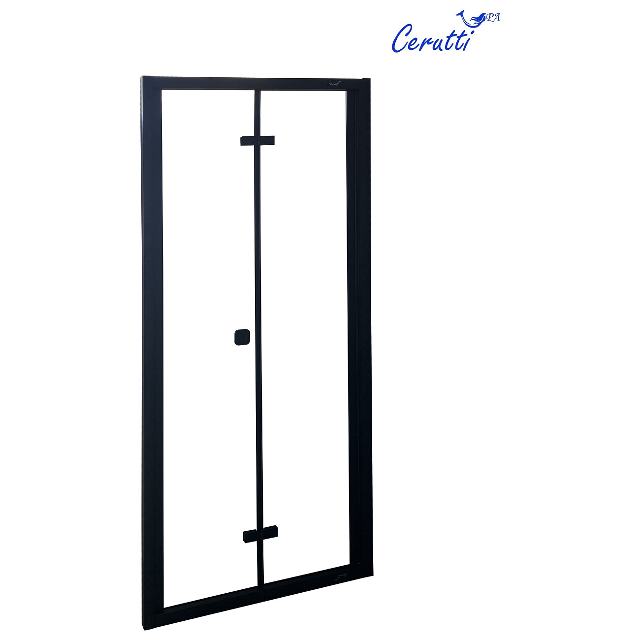Душевая дверь в нишу складная стеклянная прозрачная Cerutti SPA Bella D81B - изображение 3