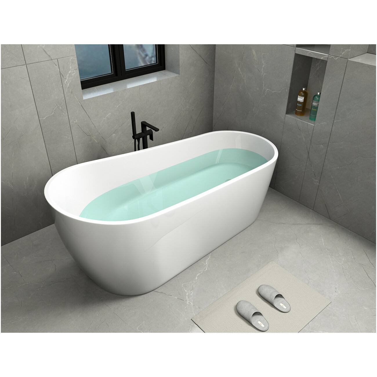 Ванна акриловая белая Cerutti SPA Viva 170 CT9127 - изображение 10