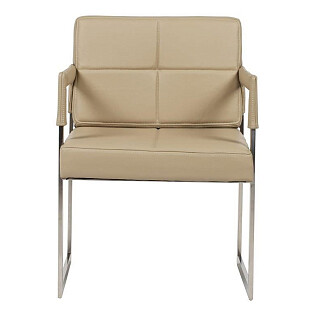 Стул с подлокотниками бежевое Aster Chair