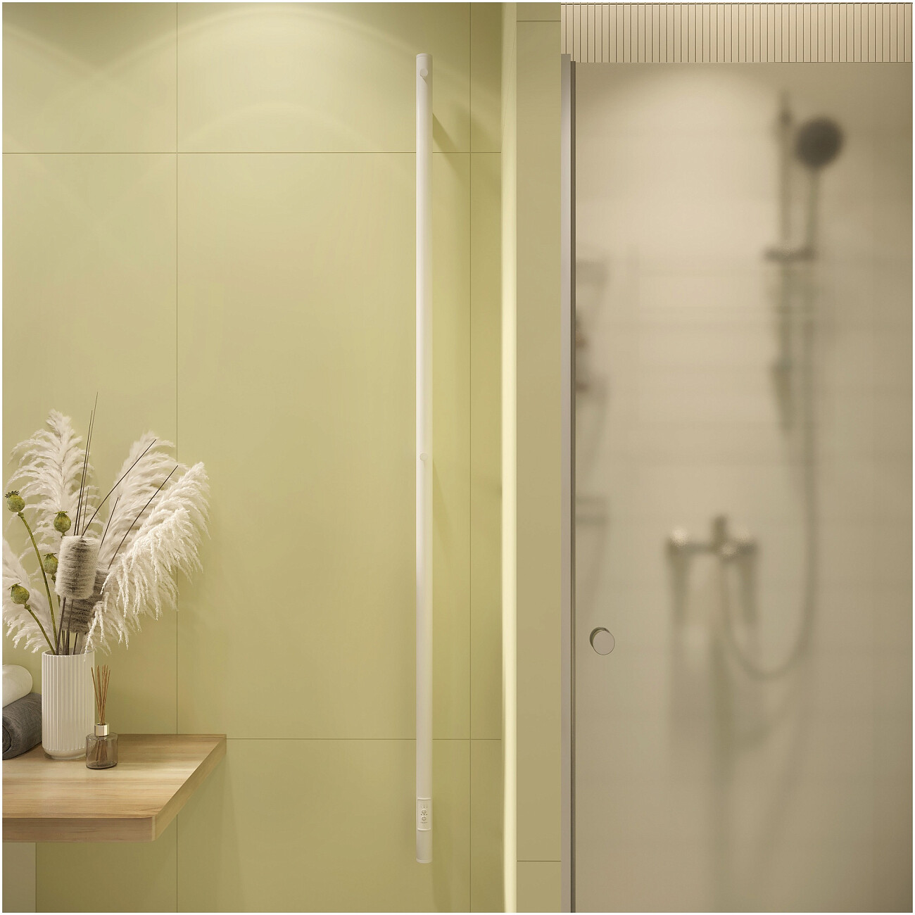 Полотенцесушитель электрический 160х3 см белый Ewrika "Пенелопа" K1 4657801249389 - изображение 3