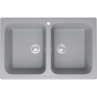 Мойка кухонная серая Domaci &quot;Болонья&quot; М-20-005