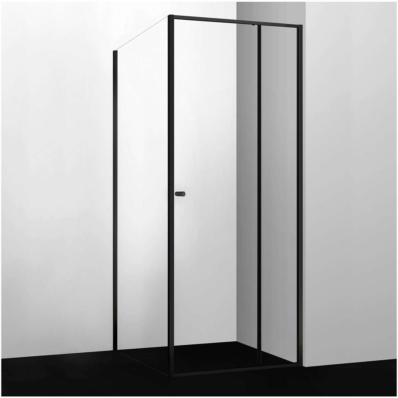 Душевой уголок квадратный 100х100 см черный Wasserkraft Dill 61S19 - изображение 2