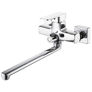 Смеситель универсальный с длинным изливом хром D-Lin D147368-2