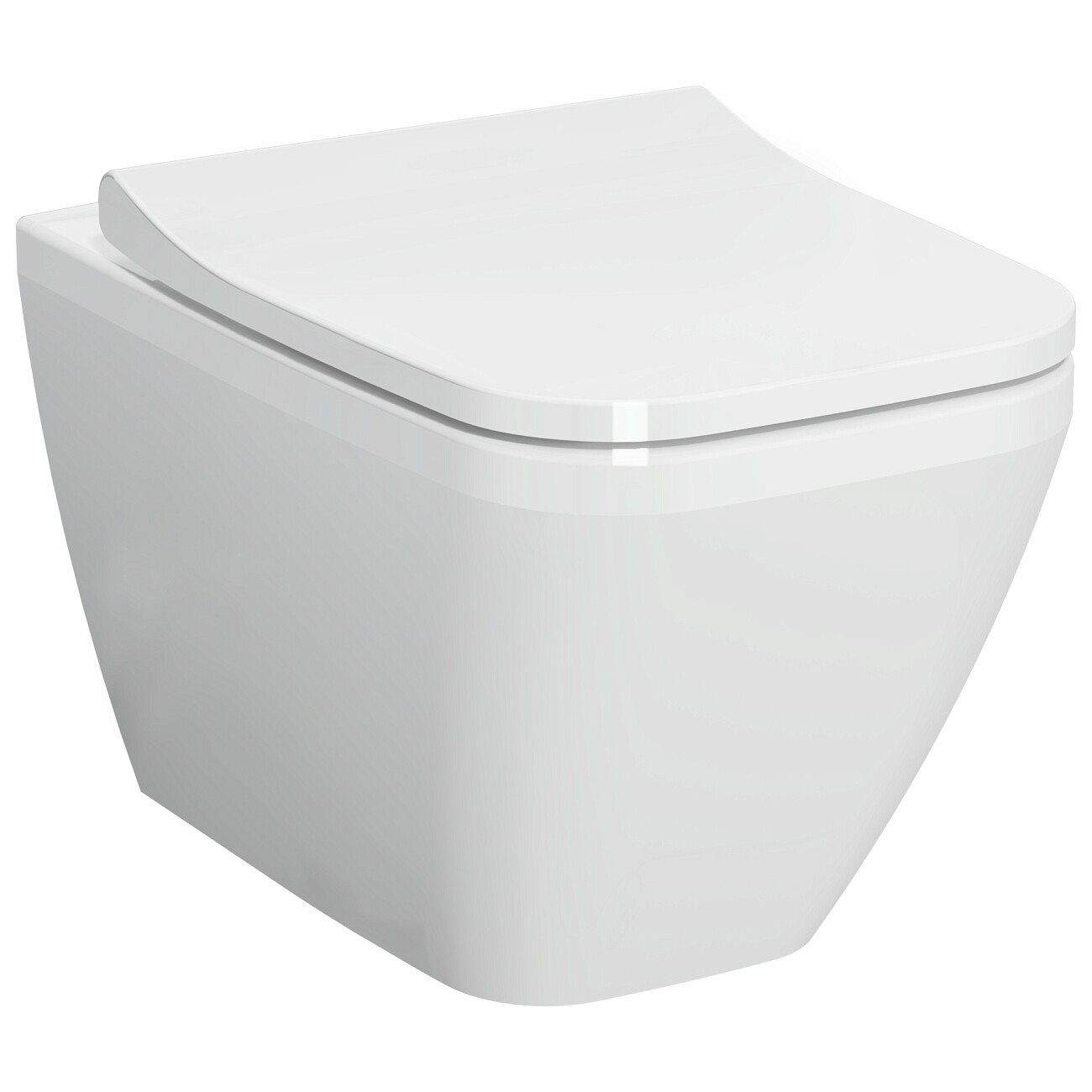 Унитаз подвесной с инсталляцией и кнопкой смыва хром Vitra Integra Square 9856B003-7206 - изображение 2