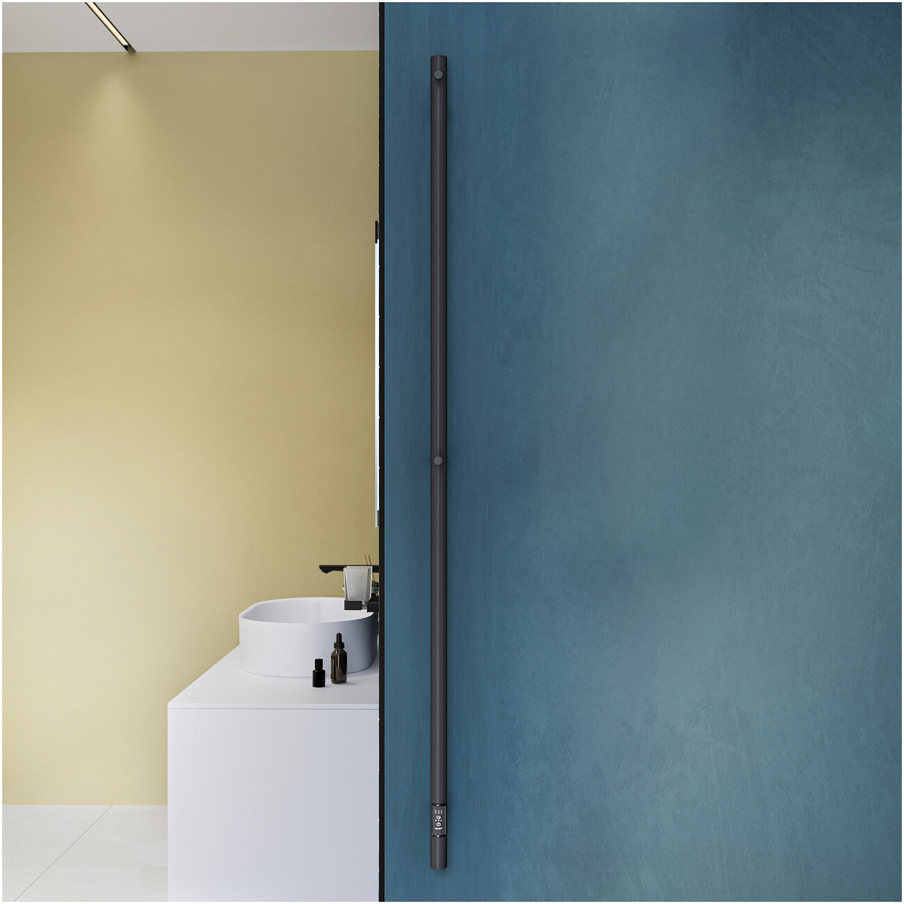 Полотенцесушитель электрический 160х3 см черный Ewrika "Пенелопа" K1 4657801249372 - изображение 4