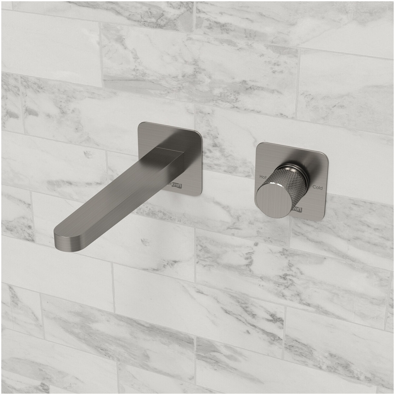 Смеситель для раковины встраиваемый с изливом никель Wasserkraft A6451.298 - изображение 2