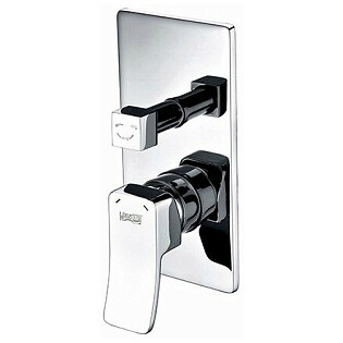 Смеситель для ванны и душа встраиваемый из латуни хром Wasserkraft 10641