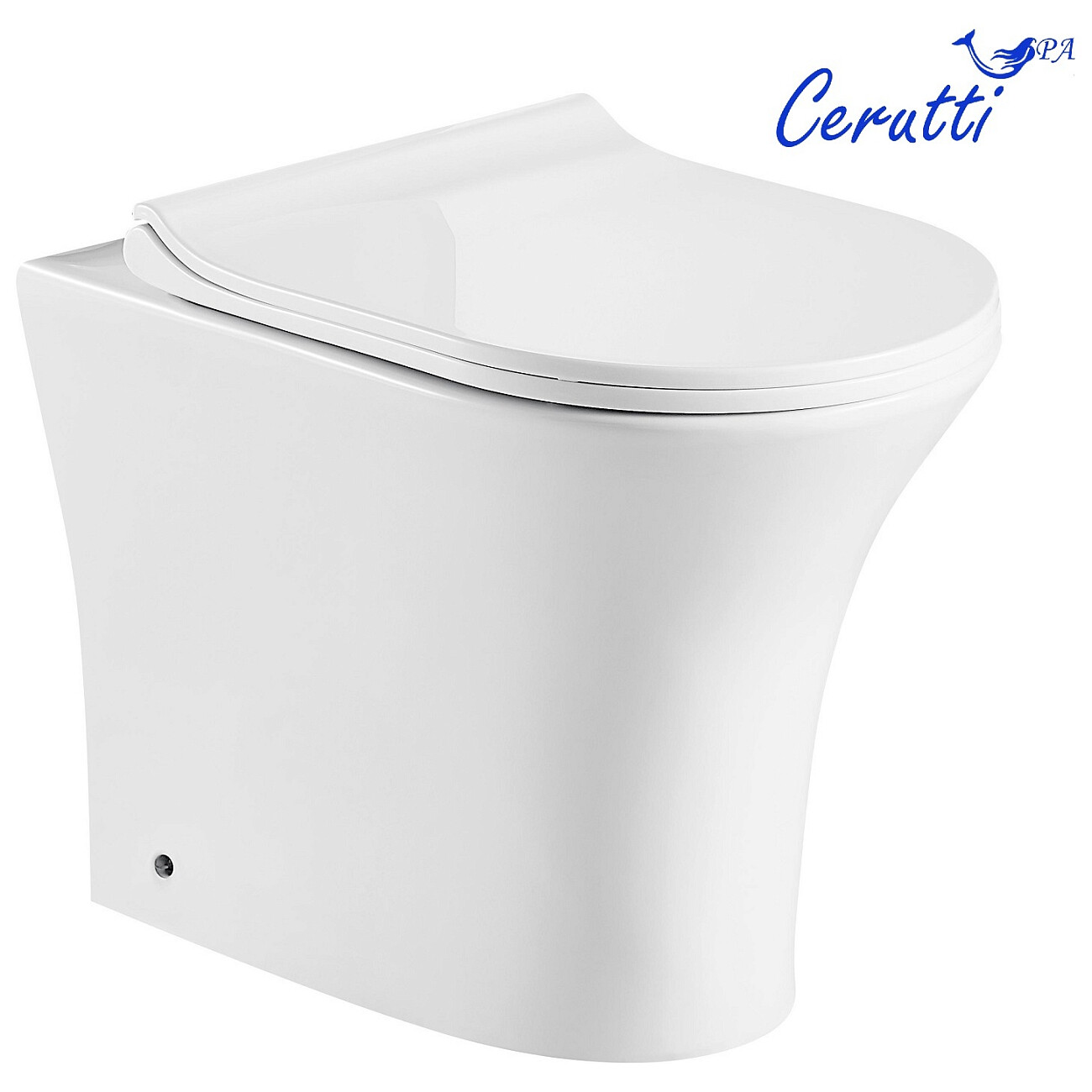 Унитаз приставной безободковый белый Cerutti SPA Bernina F CT7842 - изображение 6