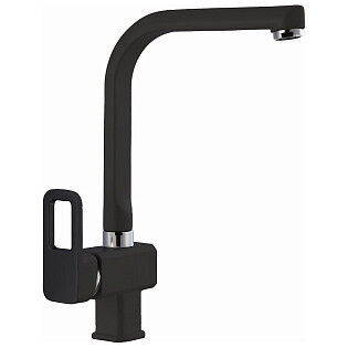 Смеситель для кухни однорычажный черный D-Lin D155366-A