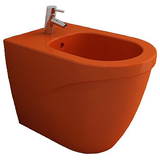 Биде напольное овальное оранжевое Bocchi Taormina Arch 1019-012-0120