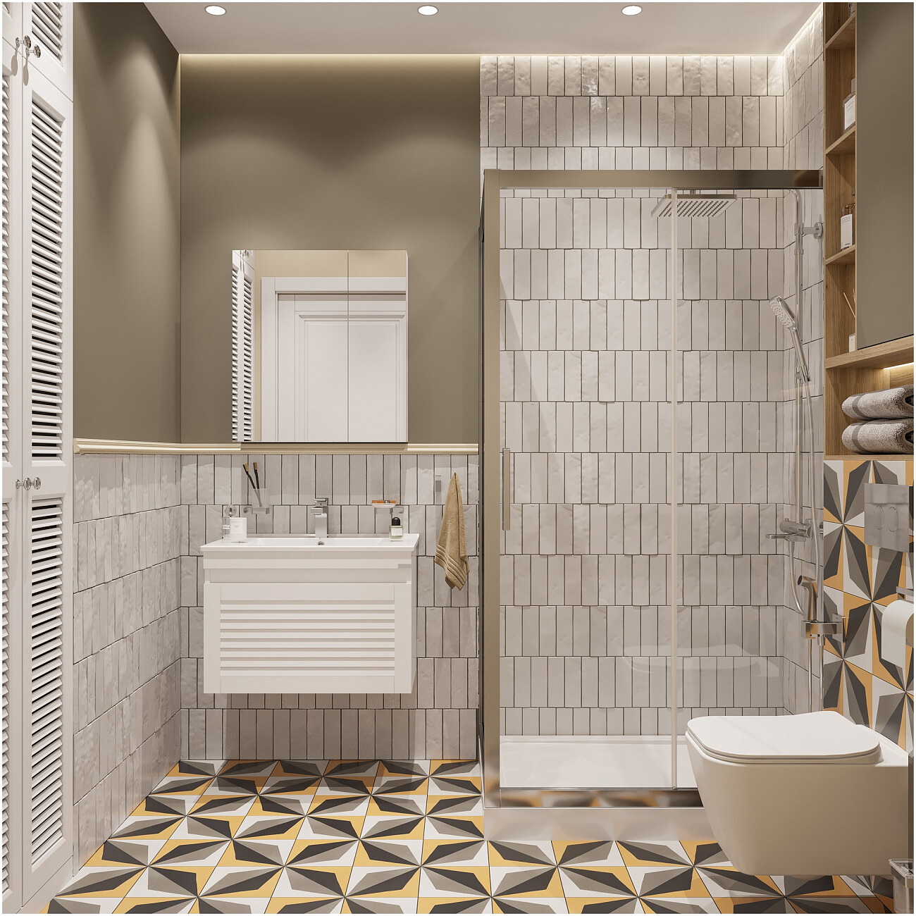 Душевой уголок 120х80 см хром глянец, прозрачное стекло Stworki "Эстерсунд" - изображение 5