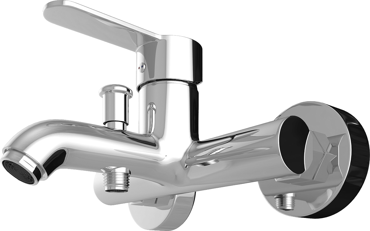 Смеситель для ванны с душем хром Mega City MG-ZRV103 - изображение 7