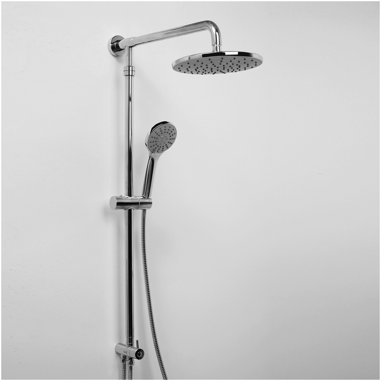 Душевая стойка с верхним душем и держателем хром Wasserkraft A066 - изображение 2