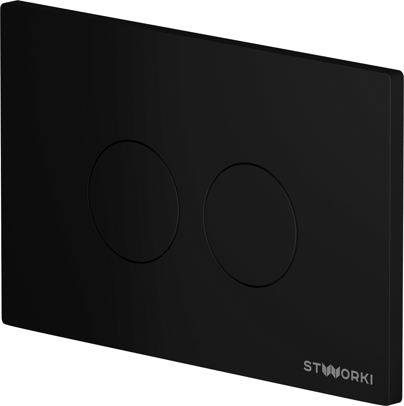 Кнопка смыва черная матовая Stworki "Хельсинки" 500471 - изображение 4