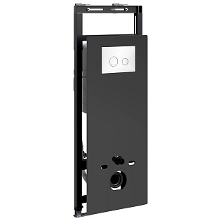 Инсталляция для унитаза с кнопкой смыва белой Wasserkraft Salm 27TLT.010.ME.BL.WH01