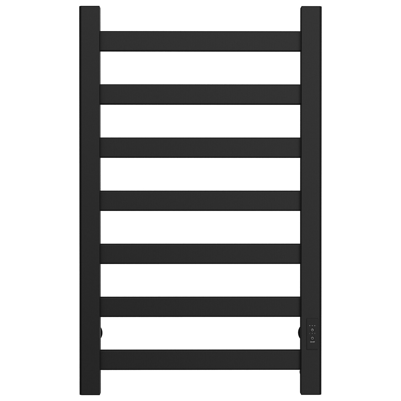 Полотенцесушитель электрический 80х50 см матовый черный Ewrika "Калипсо" - изображение 2