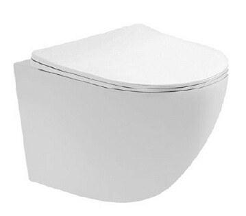 Унитаз подвесной безободковый с микролифтом белый Aquatek &quot;Европа&quot; AQ1900T-00