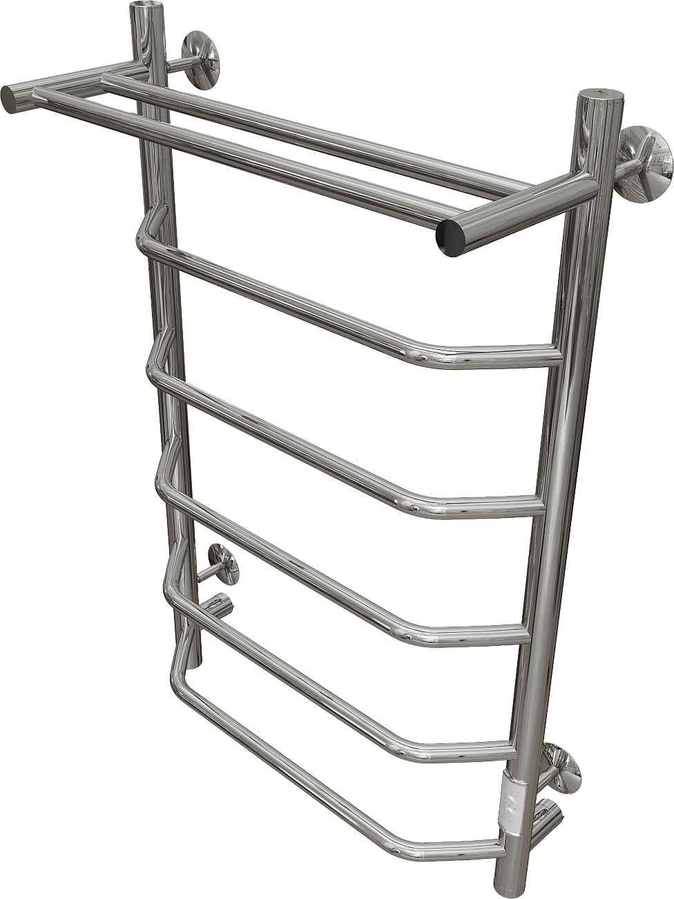 Полотенцесушитель электрический 80х50 см с полкой хром Ewrika "Сафо БРР" - изображение 7
