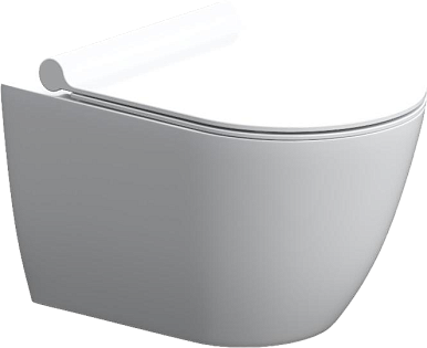 Унитаз подвесной фарфоровый безободковый с микролифтом белый Stworki &quot;Нюборг&quot; HCNBG1700SC