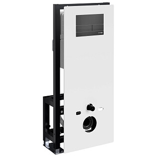 Инсталляция для подвесного унитаза с кнопкой смыва белая Glan 66TLT.010.ME.WH.MB04