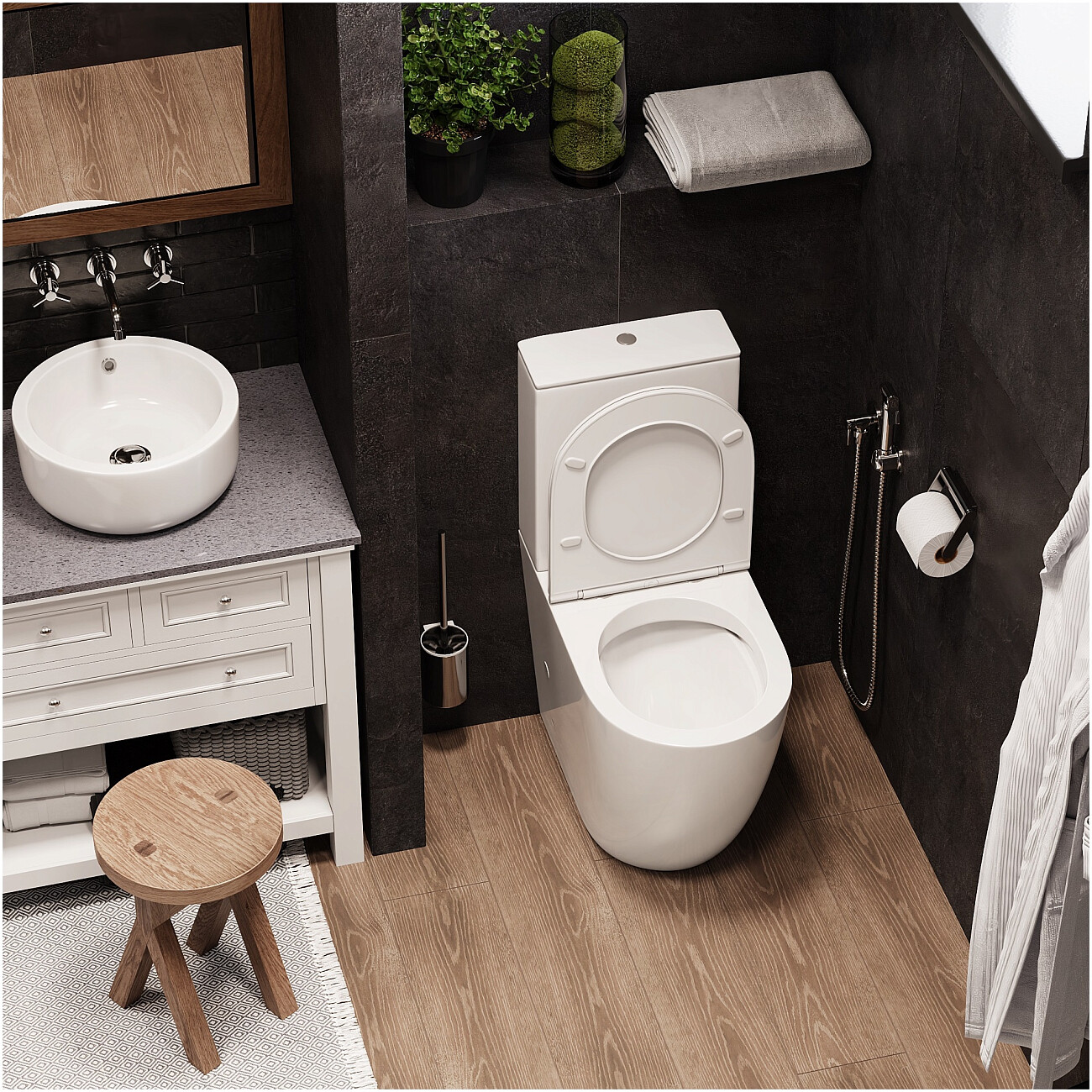 Унитаз напольный безободковый белый Cerutti SPA Bella CT8709 - изображение 18