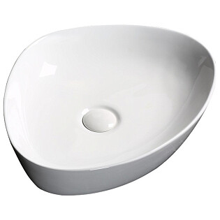 Раковина фарфоровая треугольная 40х50 см белая Cerutti SPA CR0021C