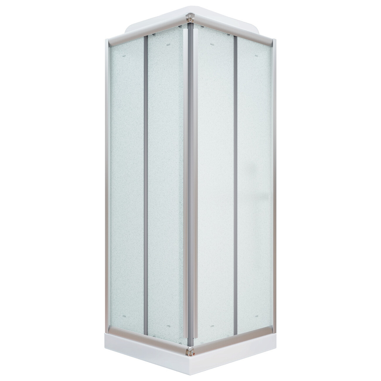 Душевая кабина квадратная с низким поддоном 80х80 см хром Parly FQ811 - изображение 4