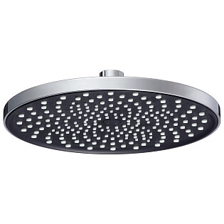Лейка для верхнего душа круглая 23 см черая, хром D-Lin D61076
