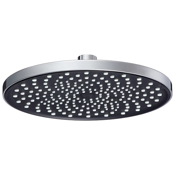 Лейка для верхнего душа круглая 23 см черая, хром D-Lin D61076 - изображение 1