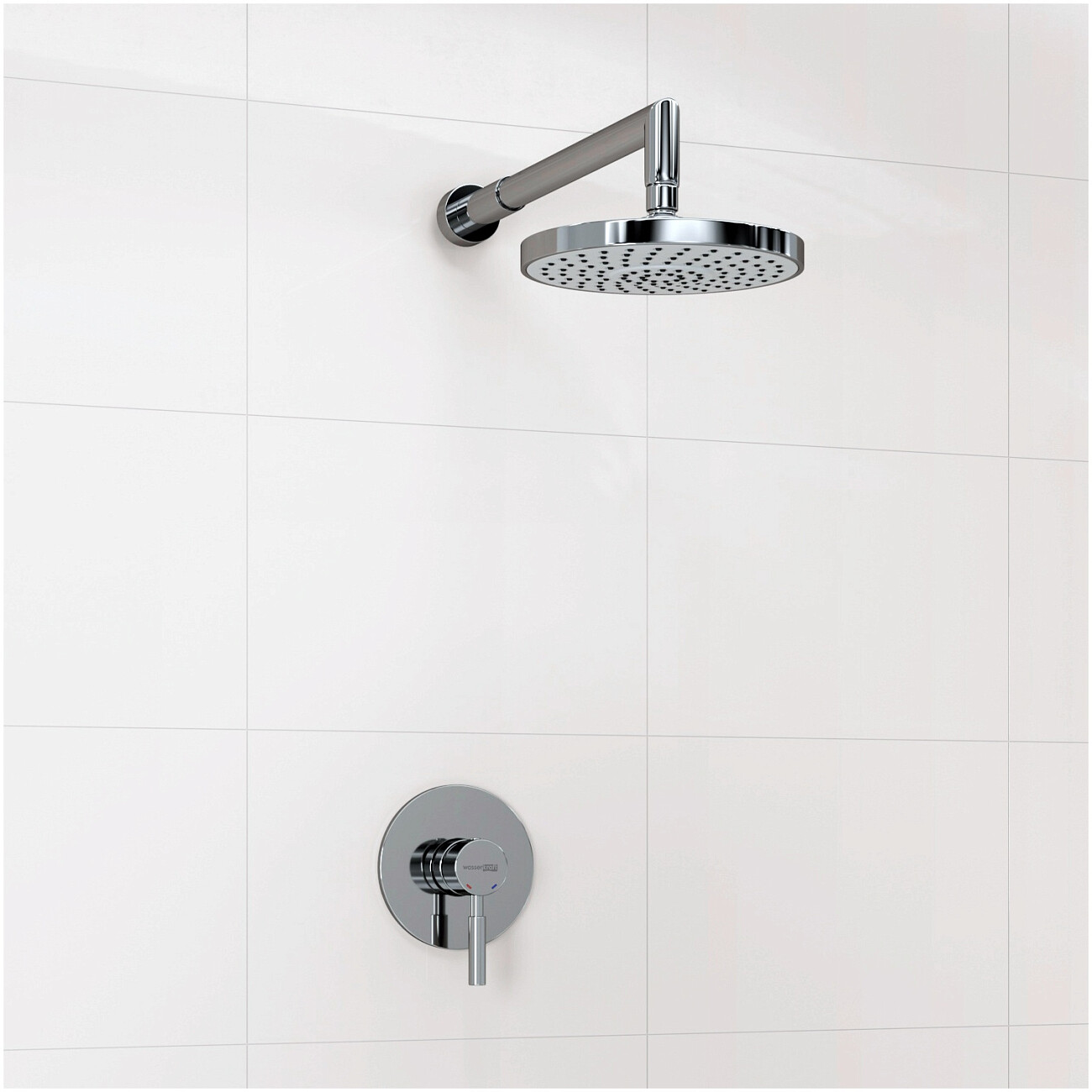 Душевой комплект встраиваемый с верхним душем хром Wasserkraft A12429 - изображение 2