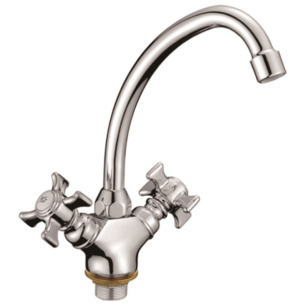 Смеситель для кухни двухвентильный хром D-Lin D156807-G - изображение 1
