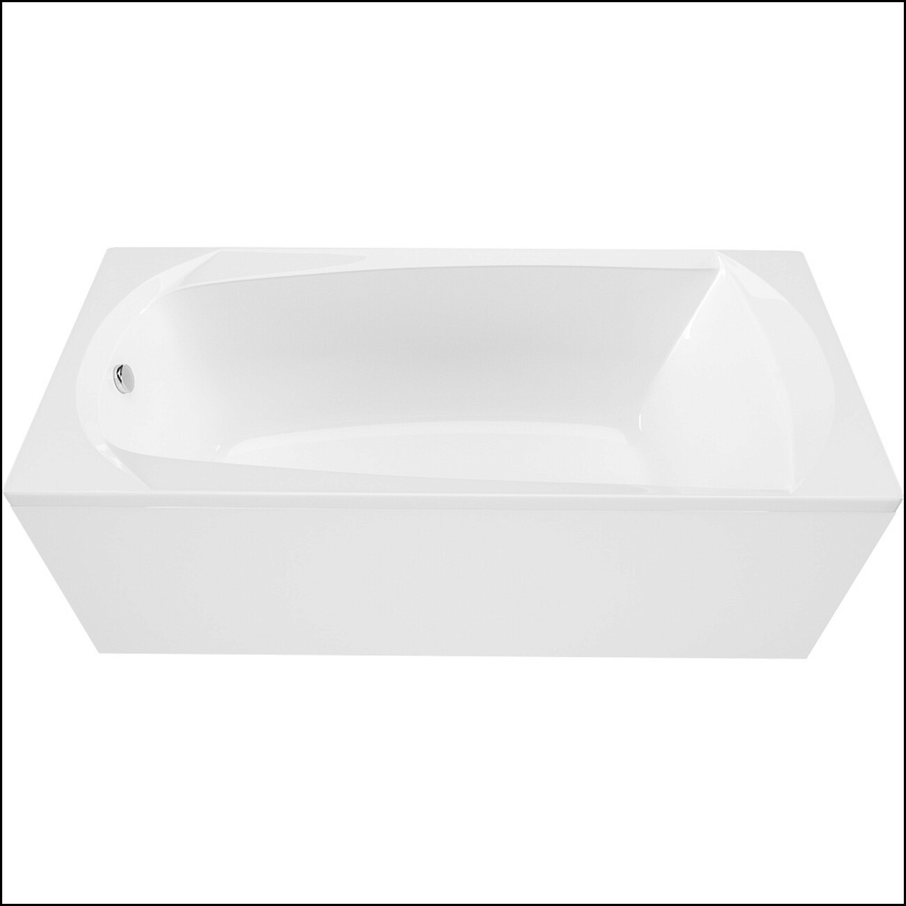 Ванна акриловая 160х70 см белая Creto Elegia 29-16070 - изображение 3