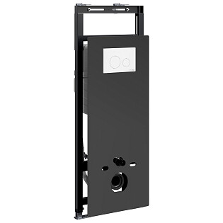 Инсталляция для унитаза с кнопкой смыва белой Wasserkraft Salm 27TLT.010.ME.BL.WM02