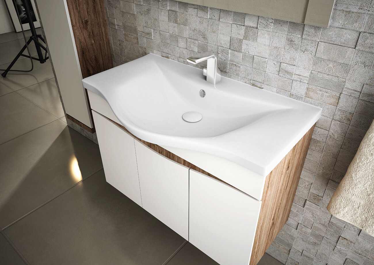 Раковина накладная керамическая прямоугольная 47х80 см белая Stworki 10080-KL - изображение 5