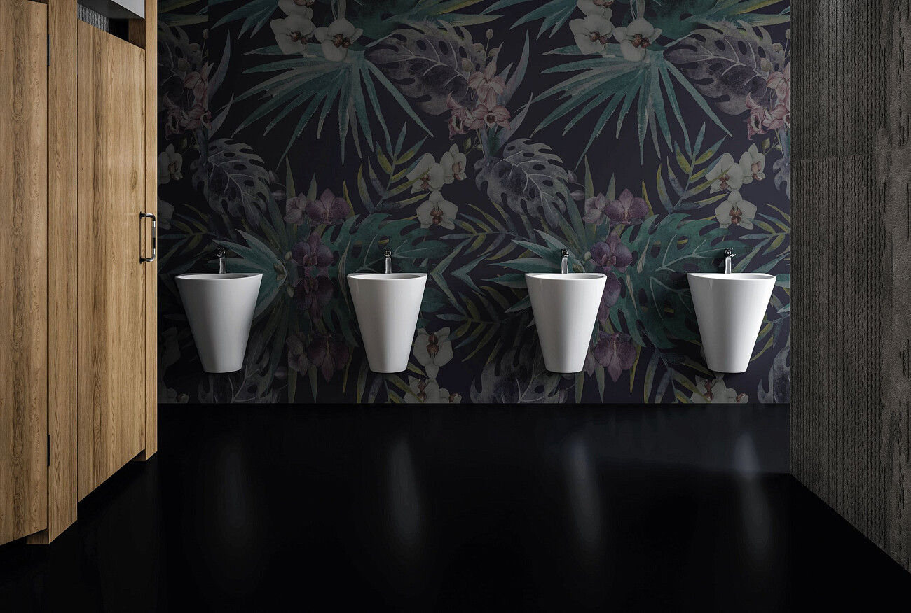 Раковина подвесная керамическая полукруглая 53х48 см белая Stworki 100501-101 - изображение 8