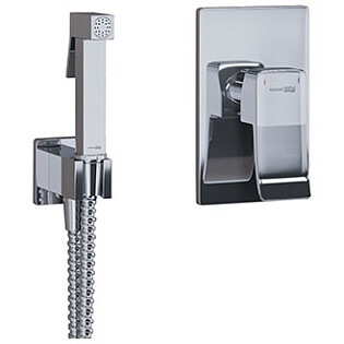 Гигиенический душ с встраиваемым смесителем хром Wasserkraft A106156