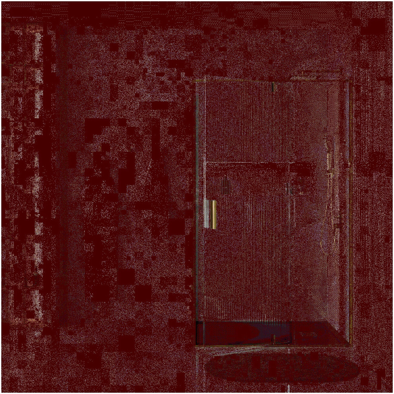 Душевой уголок квадратный 90х90 см золотой Wasserkraft Aisch 55P03 - изображение 12