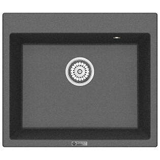 Мойка кухонная кварцевая графит Point &quot;Бинга 60&quot; PN3003GR