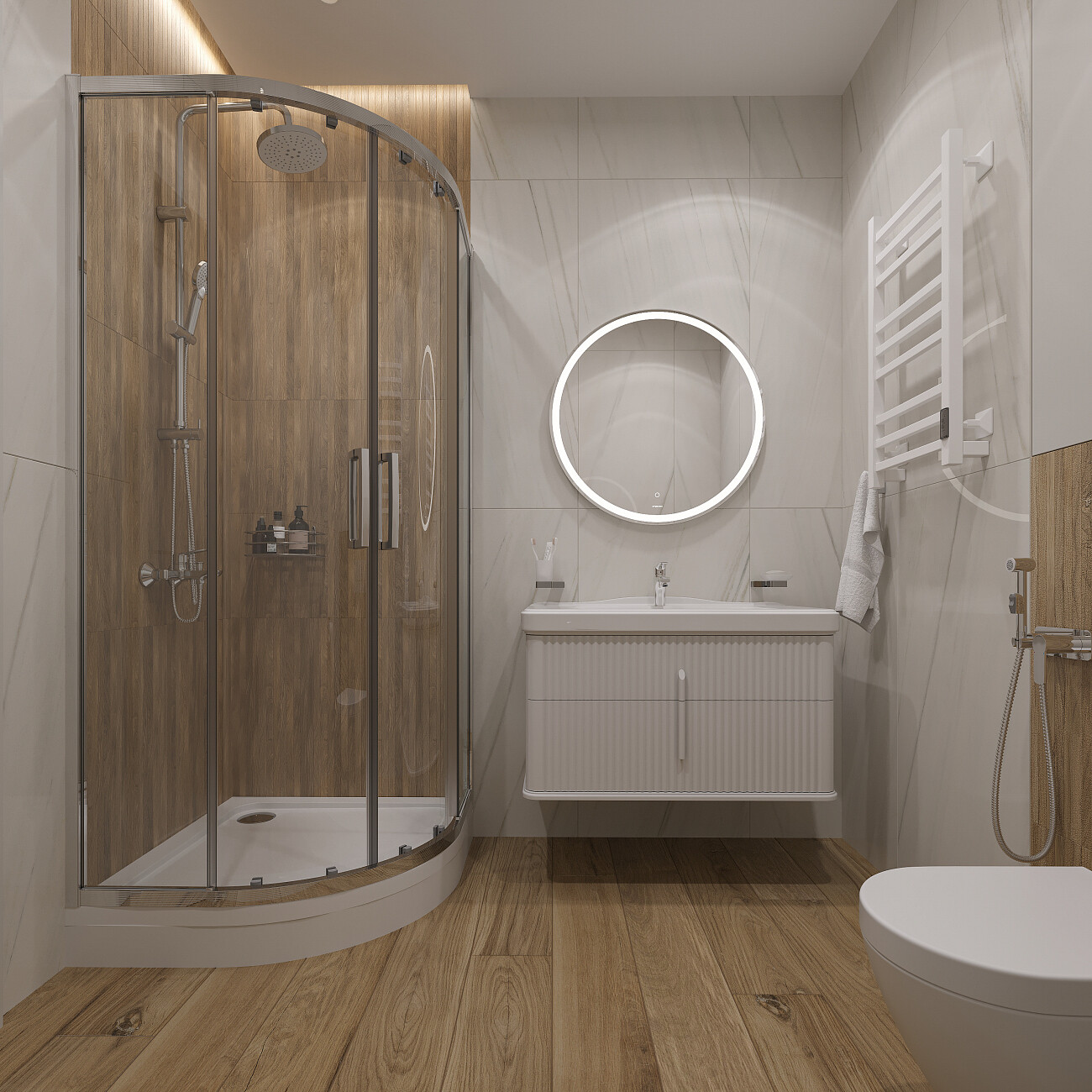 Душевая стойка с верхним душем и и держателем хром Stworki "Ставангер" SV-03cr - изображение 4