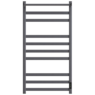 Полотенцесушитель электрический правый с полкой 50х100 см графит Point &quot;Меркурий&quot; PN83850PGR П9