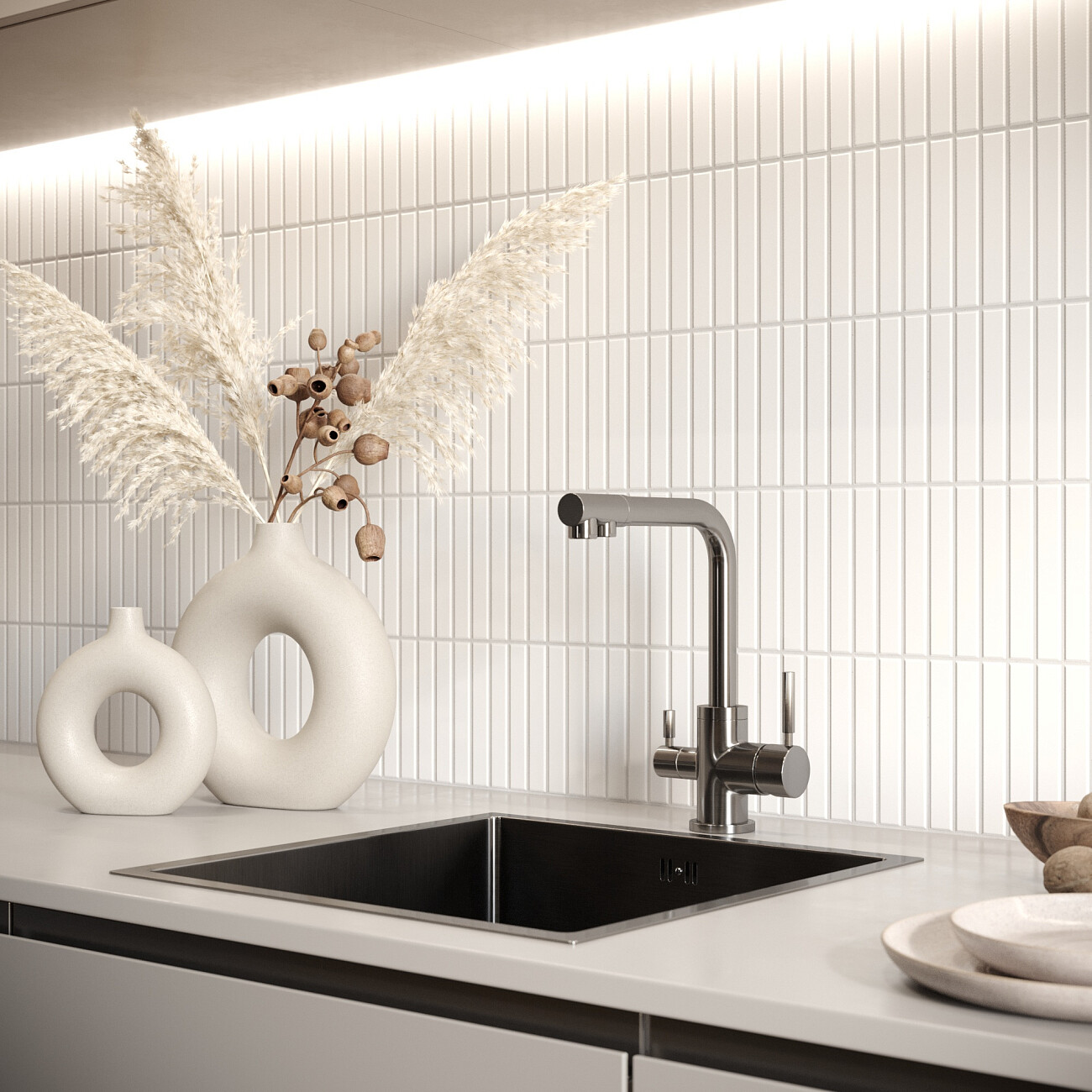 Смеситель для кухни однорычажный с изливом для фильтрованной воды черный Domaci "Равенна" DCB 3003N - изображение 9