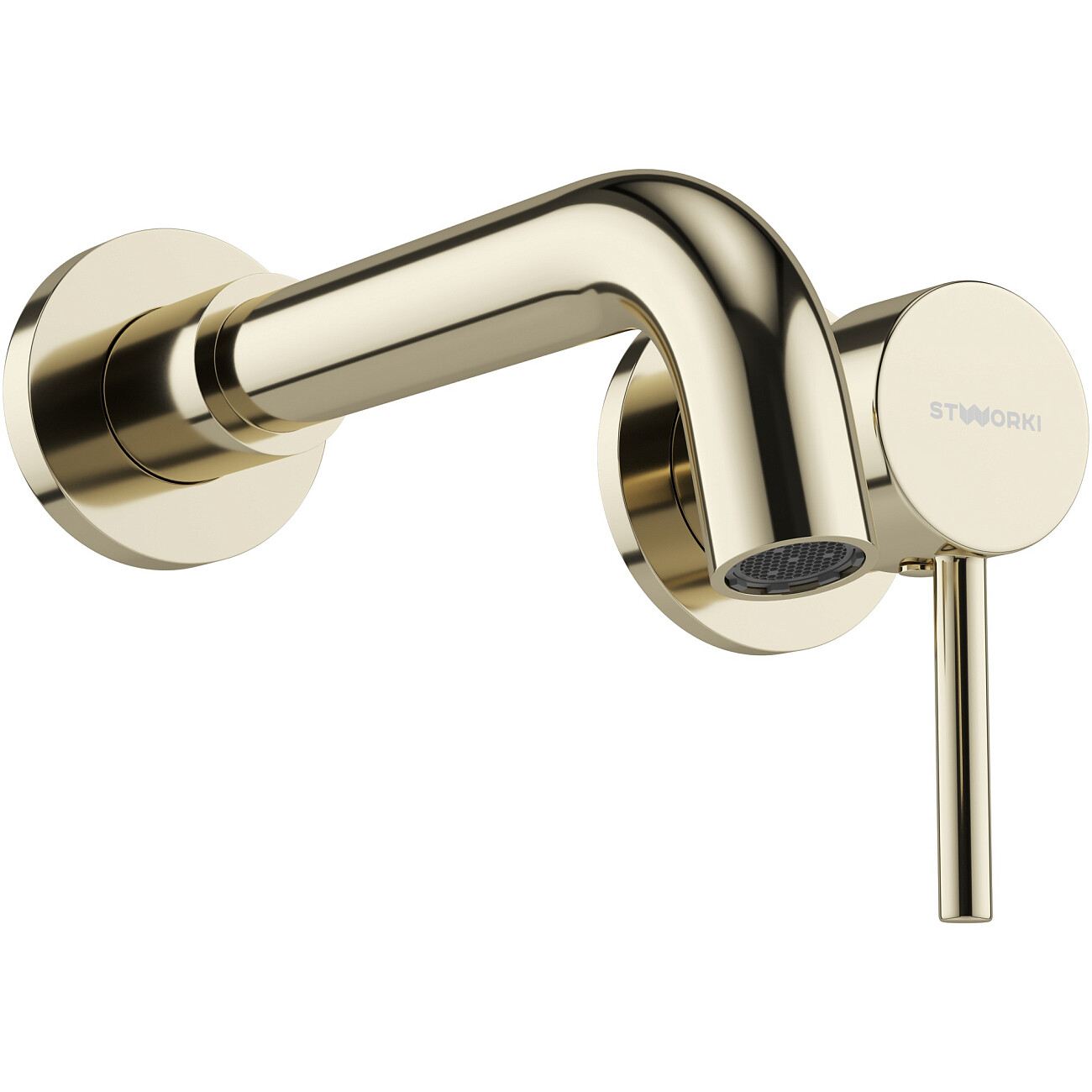 Смеситель для раковины встраиваемый золотой Stworki "Эстерсунд" S31040GG - изображение 9