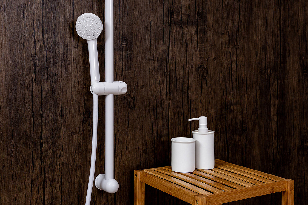 Душевая стойка с держателем белая Diwo "Смоленск" SM-05w - изображение 5