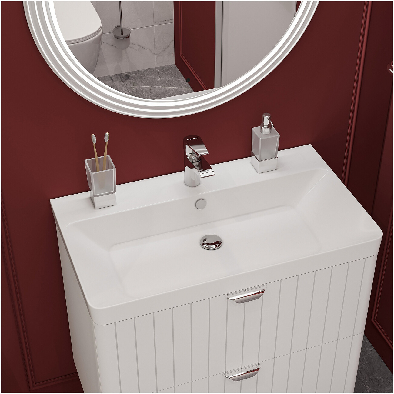 Смеситель для раковины однорычажный хром Stworki "Эстфолл" S44010CR - изображение 6