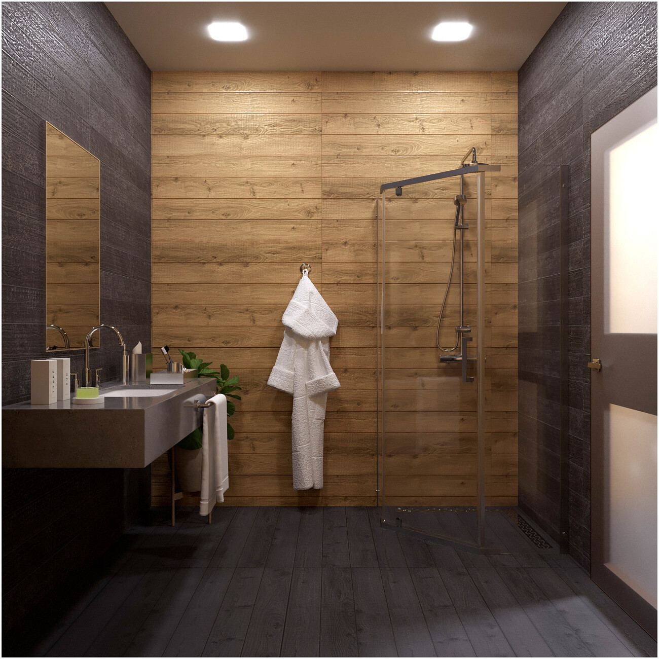 Душевой уголок 100х100 см прозрачный, хром Diwo "Казань" Щ0000067282 - изображение 3