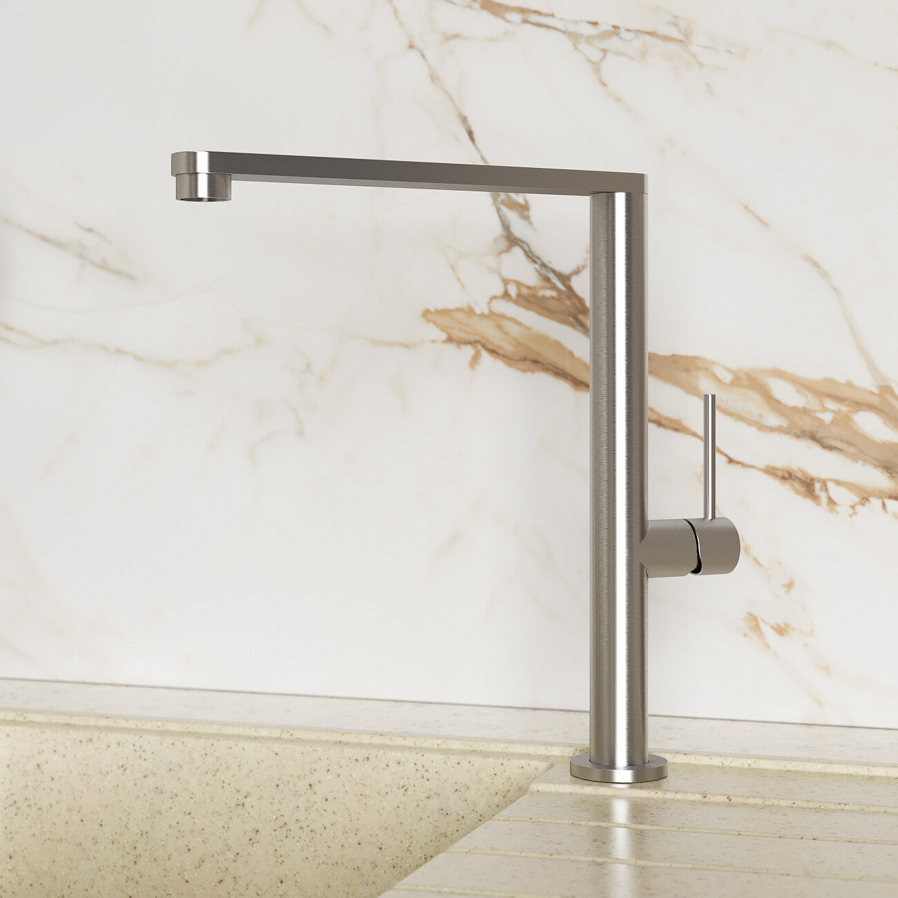 Смеситель для кухни однорычажный хром Domaci "Равенна" TR-02ni - изображение 3