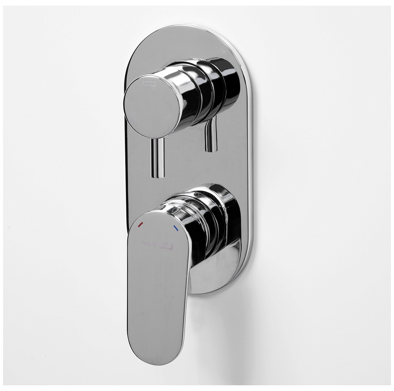 Смеситель для ванны и душа встраиваемый из латуни хром Wasserkraft 5871 - изображение 3